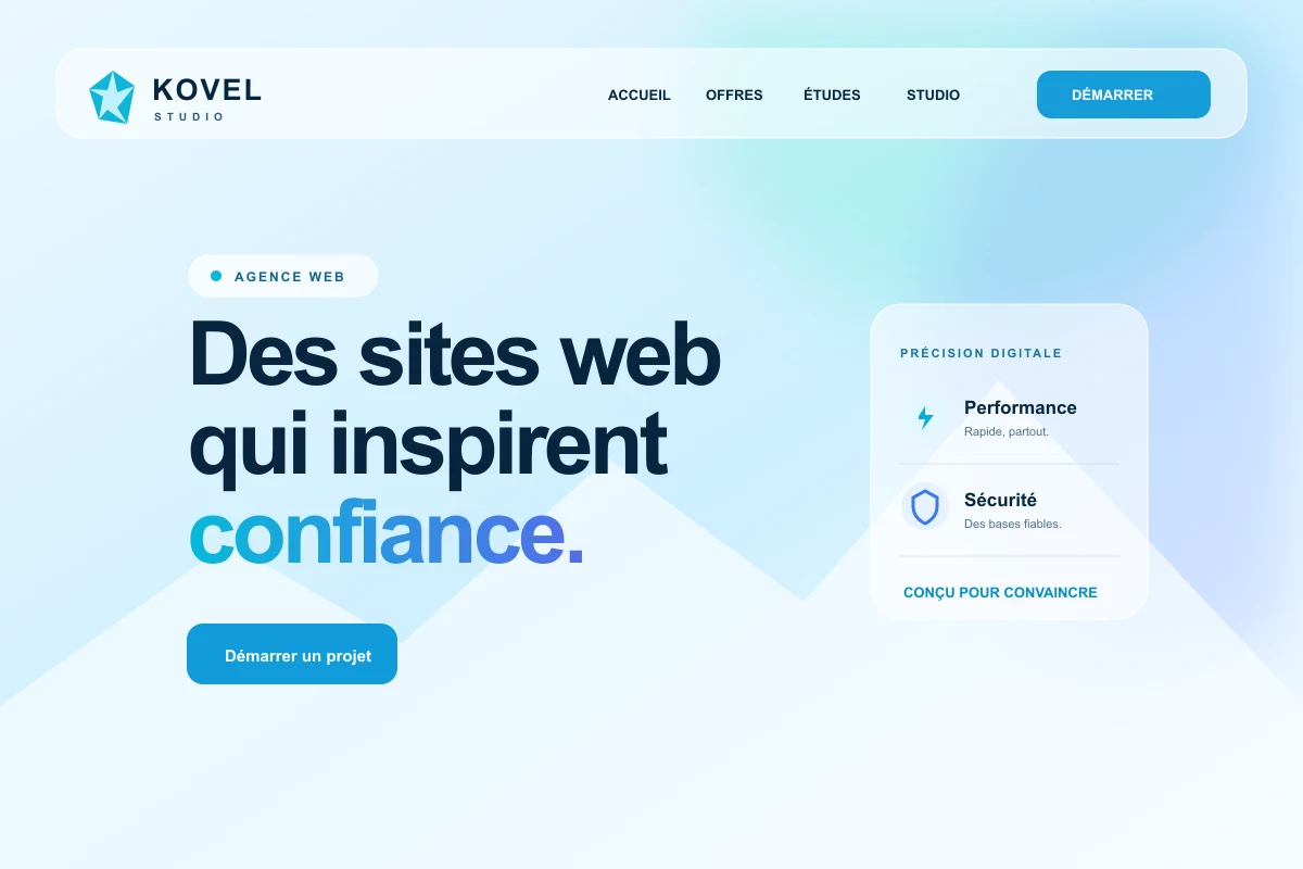 Preview of the Kovel Studio website